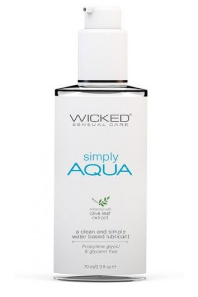 Легкий лубрикант на водной основе Wicked Simply AQUA - 70 мл.