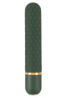 Зеленый мини-вибратор Luxurious Bullet Vibrator - 12,6 см.