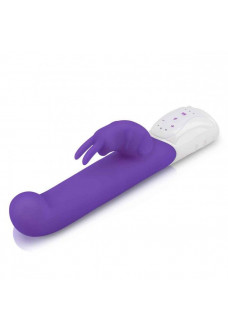 Фиолетовый вибромассажер для G-точки Come hither G-Spot Rabbit - 24,5 см.