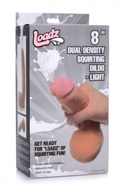 Телесный фаллоимитатор Squirting Dildo - 21,6 см.