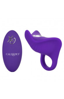 Фиолетовое перезаряжаемое эрекционное кольцо Silicone Remote Orgasm Ring