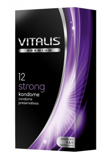 Презервативы с утолщённой стенкой VITALIS PREMIUM strong - 12 шт.