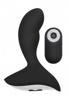 Черный массажер простаты с пультом N 79 Rechargeable P-Spot Stimulator