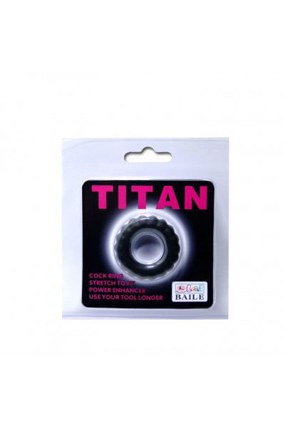 Эреционное кольцо с крупными ребрышками Titan