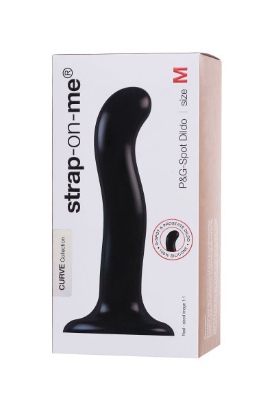 Черный стимулятор для пар P G-Spot Dildo Size XL - 19,8 см.