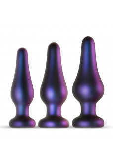 Набор из 3 фиолетовых анальных пробок Comets Butt Plug Set