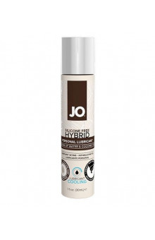 Водно-масляный лубрикант с охлаждающим эффектом JO Silicone free Hybrid Lubricant COOLING  - 30 мл.