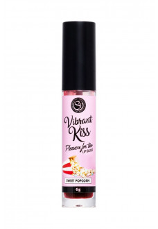 Бальзам для губ Lip Gloss Vibrant Kiss со вкусом попкорна - 6 гр.