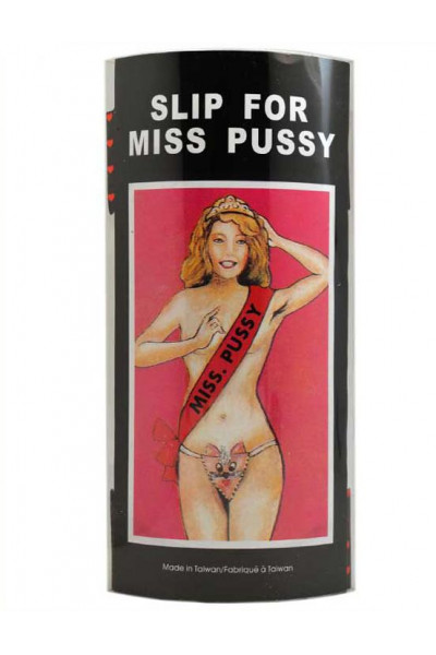 Розовые шаловливые трусики Miss Pussy