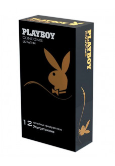 Ультратонкие презервативы Playboy Ultra Thin - 12 шт.