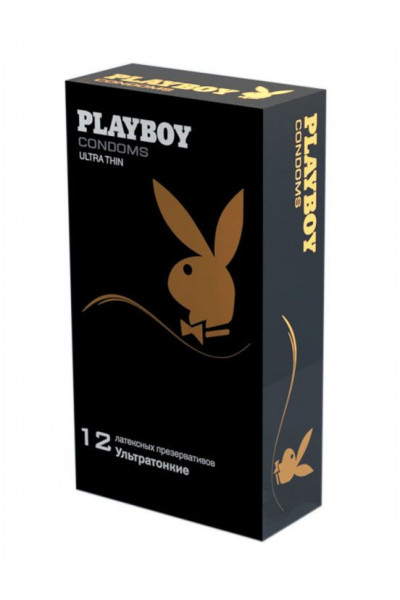 Ультратонкие презервативы Playboy Ultra Thin - 12 шт.