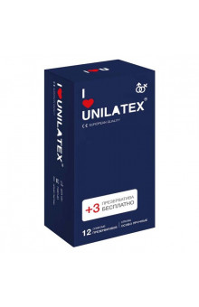 Ультрапрочные презервативы Unilatex Extra Strong - 12 шт. + 3 шт. в подарок