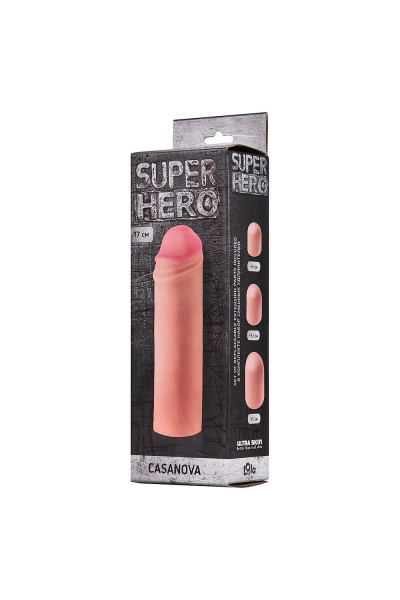 Фаллоудлинитель SUPER HERO Casanova - 18 см.