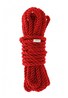 Красная веревка для шибари DELUXE BONDAGE ROPE - 5 м.