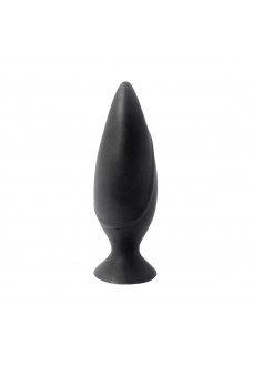 Черная большая анальная пробка Mojo Spades Large Butt Plug - 12 см.