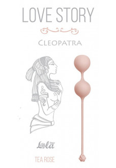 Розовые вагинальные шарики Cleopatra Tea Rose