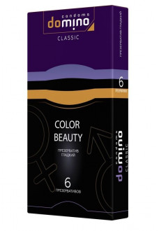 Разноцветные презервативы DOMINO Classic Colour Beauty - 6 шт.