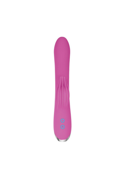 Розовый вибратор-кролик Eve s Clit Tickling Rabbit - 20,4 см.