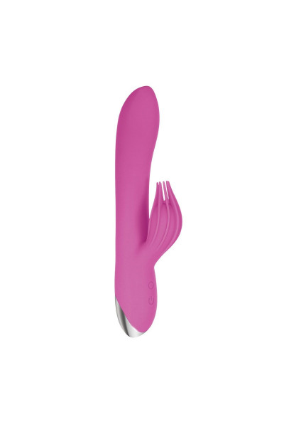 Розовый вибратор-кролик Eve s Clit Tickling Rabbit - 20,4 см.