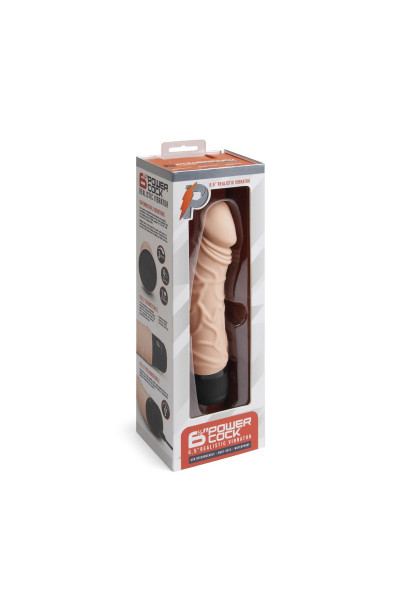 Телесный вибратор-реалистик 6.5  Girthy Realistic Vibrator - 19 см.