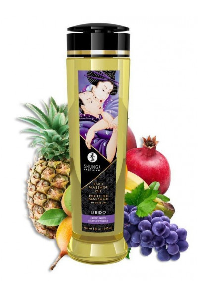 Массажное масло Libido Exotic Fruits с ароматом экзотических фруктов - 240 мл.