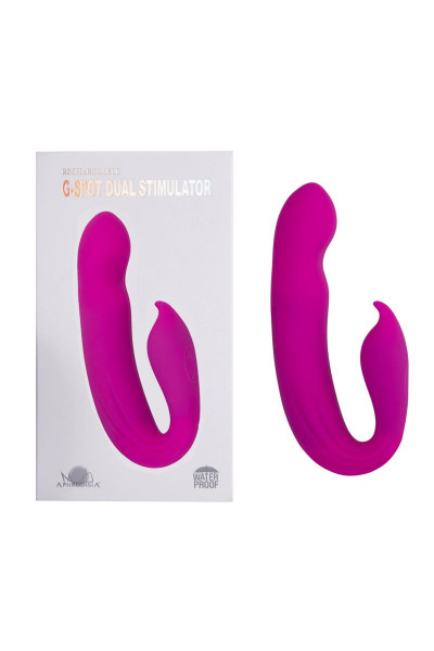 Розовый вибратор G-Spot Dual Stimulator - 17,1 см.