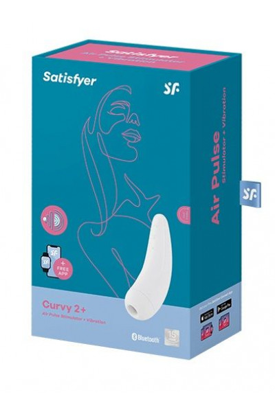 Белый вакуум-волновой стимулятор Satisfyer Curvy 2+