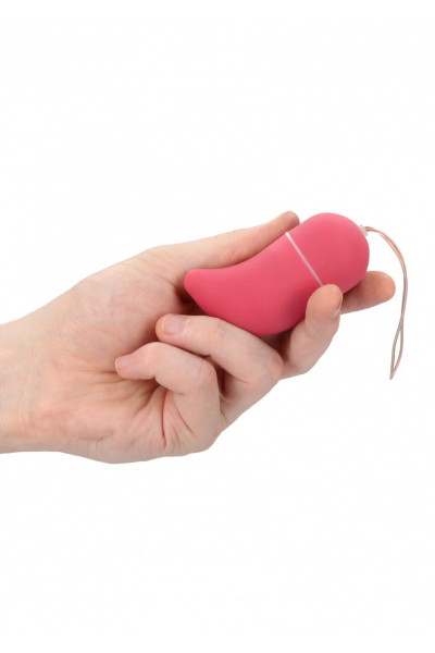 Розовое виброяйцо Vibrating G-spot Egg medium с пультом ДУ