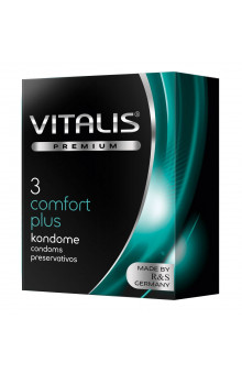 Контурные презервативы VITALIS PREMIUM comfort plus - 3 шт.