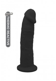 Черный фаллоимитатор на присоске DILDO 9INCH - 22 см.