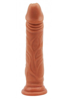 Кофейный фаллоимитатор Lascivious Dildo - 21,4 см.