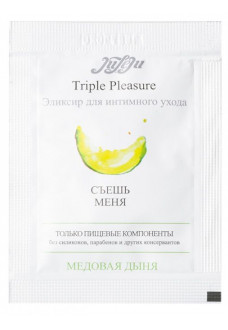 Эликсир для интимного ухода Triple Pleasure  Медовая дыня  - 3 мл.