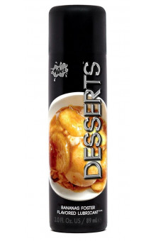 Лубрикант Wet Desserts Bananas Foster с ароматом бананового десерта - 89 мл.