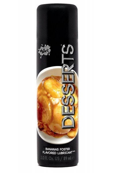 Лубрикант Wet Desserts Bananas Foster с ароматом бананового десерта - 89 мл.