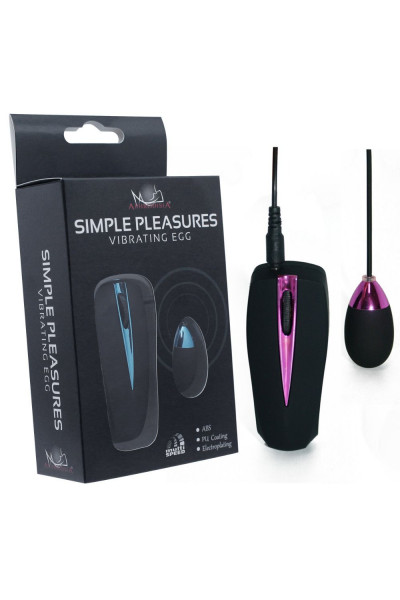 Черное виброяйцо Simple Pleasures Vibrating Egg