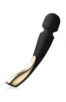 Черный вибромассажёр Lelo Smart Wand 2 Large - 30,4 см.