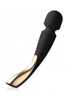 Черный вибромассажёр Lelo Smart Wand 2 Large - 30,4 см.