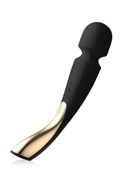 Черный вибромассажёр Lelo Smart Wand 2 Large - 30,4 см.