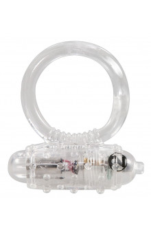 Прозрачное эрекционное виброкольцо Vibro Ring Clear