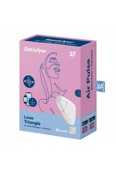 Белый вакуум-волновой вибростимулятор Satisfyer Love Triangle