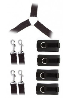 Комплект наручников и поножей LUXURIOUS BED RESTRAINT CUFF SET