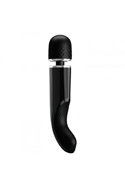 Черный вибратор-жезл Charming Massager Plus - 29 см.