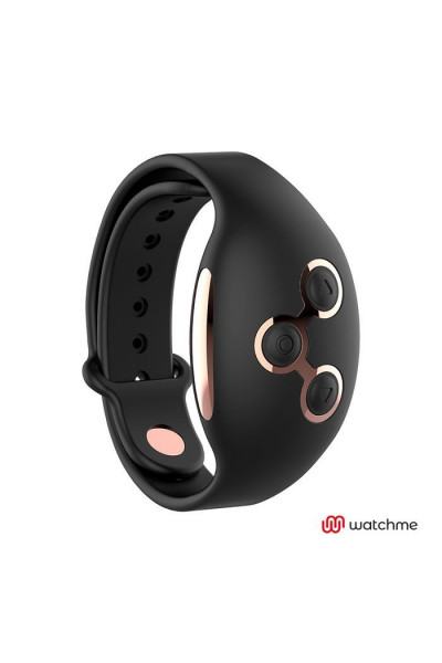 Черно-золотой вибратор с пультом-часами Anne s Desire Curve G-Spot Vibe Wireless Watchme - 20,5 см.