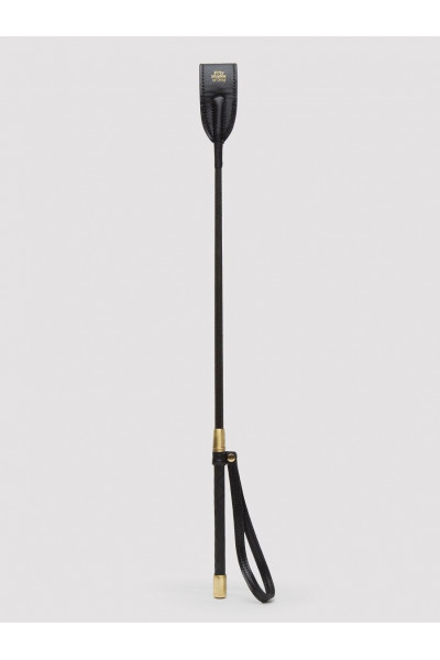 Черный стек Bound to You Faux Leather Riding Crop - 57 см.