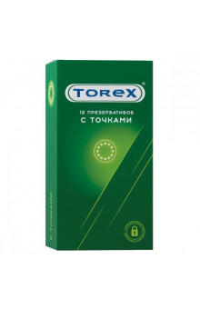 Текстурированные презервативы Torex  С точками  - 12 шт.