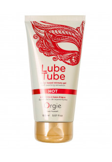 Интимный гель на водной основе Lube Tube Hot с разогревающим эффектом - 150 мл.