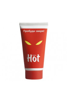 Возбуждающая гель-смазка HOT с женьшенем - 50 мл.