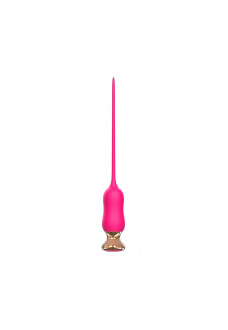 Розовый тонкий стимулятор Nipple Vibrator - 23 см.