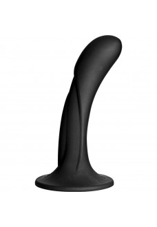 Черная изогнутая насадка Vac-U-Lock G-Spot - 16,5 см.