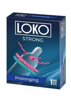 Стимулирующая насадка на пенис LOKO STRONG с продлевающим эффектом